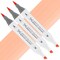 Artfinity Sketch Marker Sets - Set of 3 - Salmon Pink R8-3, Vibrant, Professional, Dye-Based Alcohol Markers for Artists, Drawing, Travel, & More